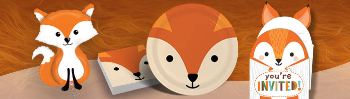Fox Party Supplies, Fox Party Decorations