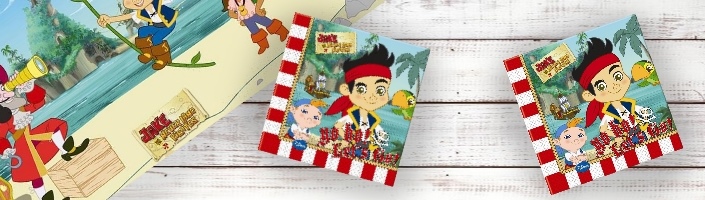 Plates Jake and the Neverland Pirates Themed Party Supply Kit Napkins and Banner