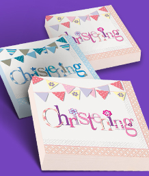 Christening Napkins, perfect for celebrating a joyous occasion!
