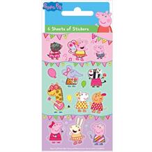 Peppa Pig Party Bag Favour Sticker Sheets