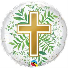 Communion | Religious Cross 18" Foil | Helium Balloon