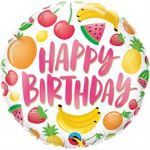 Fruits | Summer Happy Birthday 18" Foil | Helium Balloon