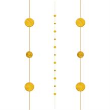 Gold Dots Balloon String Party Decoration