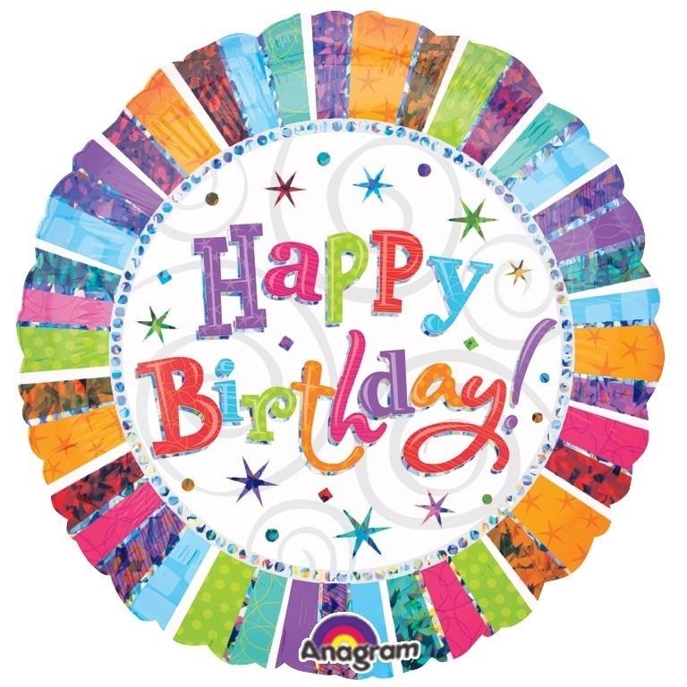 Radiant Happy Birthday 32&#34; Foil | Helium Balloon