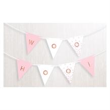 Rose Gold Blush Personalisable Flag Banner | Bunting