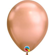 Chrome Rose Gold 7" Qualatex Latex Party Balloons