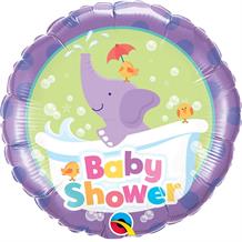 Purple Elephant Baby Shower 18" Foil | Helium Balloon