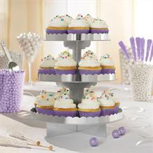 Silver Party Cupcake Stand | Decoration