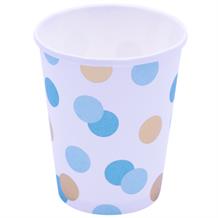 Blue and Gold Dots Party Cups
