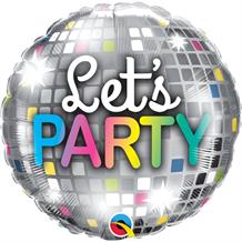 Disco Ball | Let’s Party 18" Foil | Helium Balloon