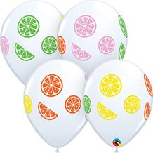 Colourful Fruit Slices 11" Latex Party Balloons