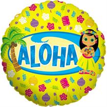 Aloha Hawaiian Luau 18" Foil | Helium Balloon