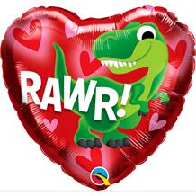 Dinosaur Love | Rawr 18" Foil | Helium Balloon