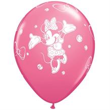 Minnie Mouse Rose Pink Birthday Party Latex Balloons