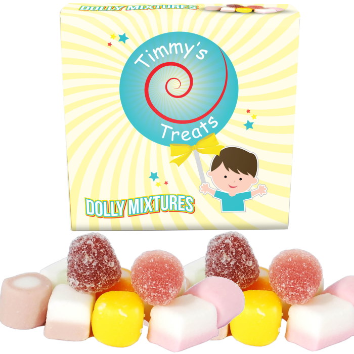 Timmy&rsquo;s Treats Dolly Mixtures Sweet Gift Box 125 grams
