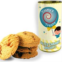 Salted Caramel Biscuits in Drum 200 grams | Timmy's Treats
