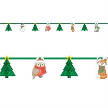 Snowman | Tree | Owl | Christmas Honeycomb Banner | Decoration