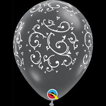 Filigree | Hearts Diamond Clear 11" Latex Party Balloons