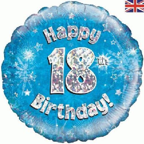 Happy 18th Birthday Blue 18&#34; Foil | Helium Balloon