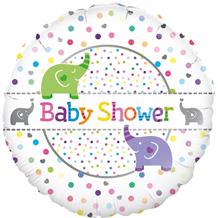 Baby Shower Elephants 18" Foil | Helium Balloon