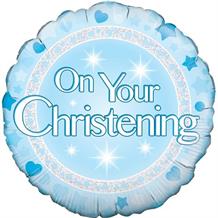 Blue On Your Christening 18" Foil | Helium Balloon