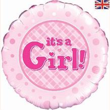 It’s a Girl Baby Shower 18" Foil | Helium Balloon
