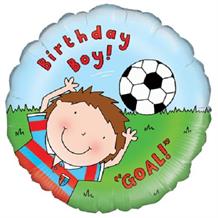 Football Birthday Boy 18" Foil | Helium Balloon