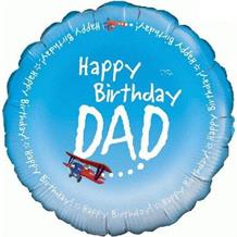 Happy Birthday Dad 18" Foil | Helium Balloon