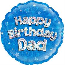 Happy Birthday Dad Blue 18" Foil | Helium Balloon