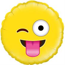 Crazy Emoji 18" Foil | Helium Balloon