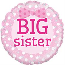 Big Sister | Baby Shower 18" Foil | Helium Balloon