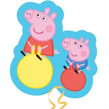 Peppa Pig and George Shaped Foil | Helium Balloon