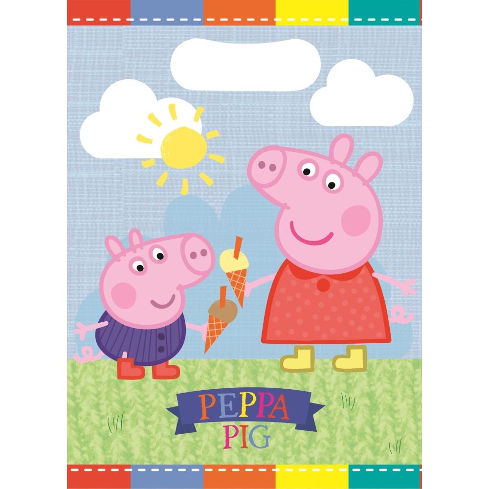 Peppa Pig Ice Cream Party Favour Loot Bags