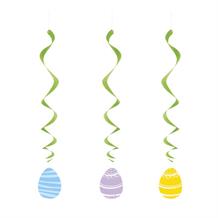 Easter Egg Party Hanging Swirl Decorations