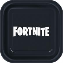 Fortnite Party Cake Square Plates