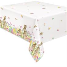 Easter | Rabbits | Pastel Plastic Tablecover | Tablecloth