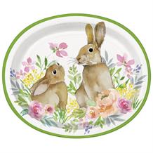 Easter | Rabbits | Pastel Oval 30cm Plates