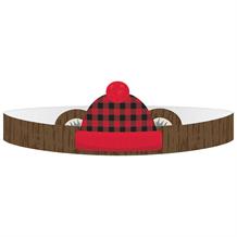 Little Lumberjack Bear Party Crown Hats