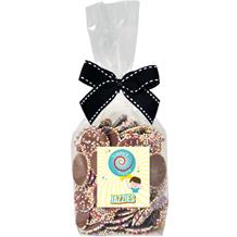 Timmy’s Treats Jazzies Chocolate Candy Discs Sweet Bag with Ribbon 165 grams