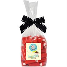 Timmy’s Treats Mini Strawberry Pencils Sweet Bag with Ribbon 220 grams