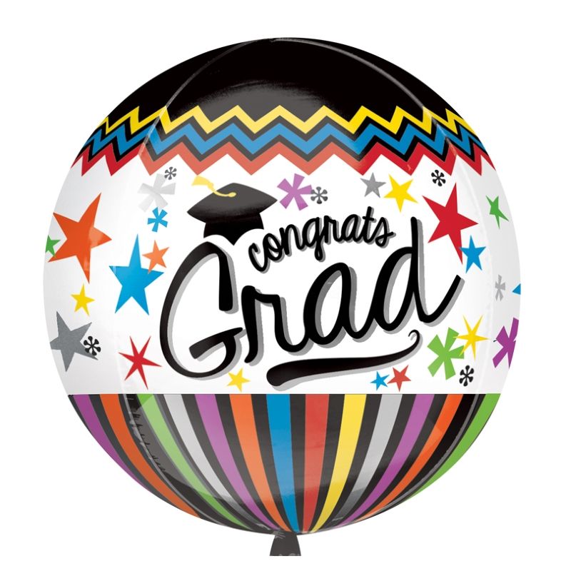 Congrats Grad | Graduation 15" Sphere Shaped Foil | Helium ...