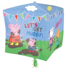 Peppa Pig 15" Cubez 4 Sided Foil | Helium Balloon