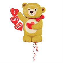 I Love You Shaped Bear Foil | Helium Balloon
