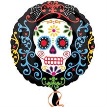 Day of the Dead Halloween Party Foil | Helium Party Balloon