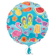 Summer Fun | Flamingo | Flip Flop 18" Foil | Helium Balloon