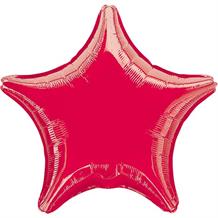 Red Metallic Star 18" Foil | Helium Balloon