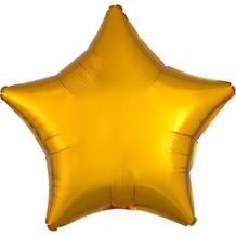 Anagram Gold Unpackaged Plain Coloured Star 18" Foil | Helium Balloon