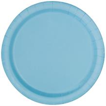 Baby Blue Party Plates (Bulk)