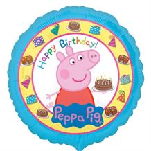 Peppa Pig Happy Birthday 18" Foil | Helium Balloon