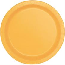 Sunflower Yellow Party Cake Plates (Bulk)